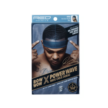 RED by Kiss Bow Wow X Power Wave Check Durag – Blue (HD62) - ANNS BEAUTY SUPPLY